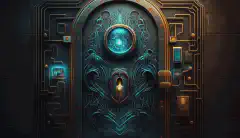 鍵のかかったドアに、指紋認証だけで入室できる。