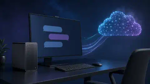 目に見えるデータ経路でクラウドサービスにつながるローカルAIワークステーション